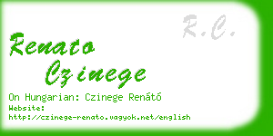 renato czinege business card